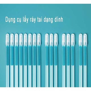 Lấy ráy tai silicon, tăm bông dính, dụng cụ lấy ráy tai cho bé an toàn tái sử dụng hộp 24 cây