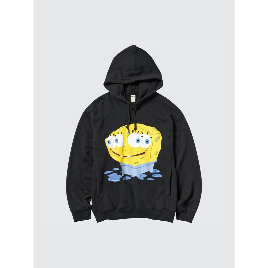 [Chất lượng cao] Cặp đôi nam nữ dành cho cha mẹ và con cái UT SpongeBob SquarePants in hình áo len có mũ trùm đầu rộng rãi Áo len dài tay 477905