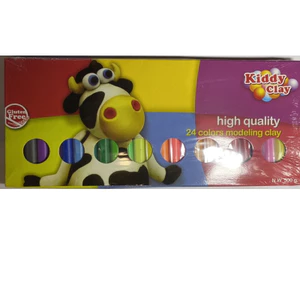 Đất nặn 24 màu Kiddy Clay Thái Lan BX-500-24 TL: 500 gram.