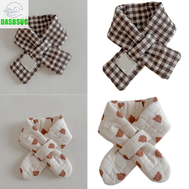 Dasbsug Unisex Trẻ Em Cổ Khăn Cotton Ấm Cổ Thoải Mái Dài Giảm Thanh Cho Bé Trai Bé Gái