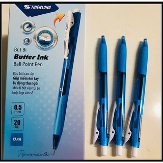 [ COMBO 20 CÂY] Bút bi bấm mực gel Thiên Long Laris Butter Gel TL095 TL-095 TL 095. - Văn phòng phẩm Bi Bi Bi