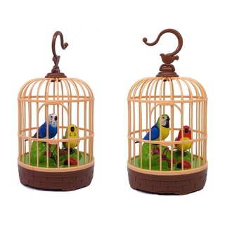 Charmantcc1 Chim Chuông Điện Tử Trong Lồng Đồ Chơi Cho Người Yêu Thiên Nhiên Trang Trí Phòng Trẻ Em