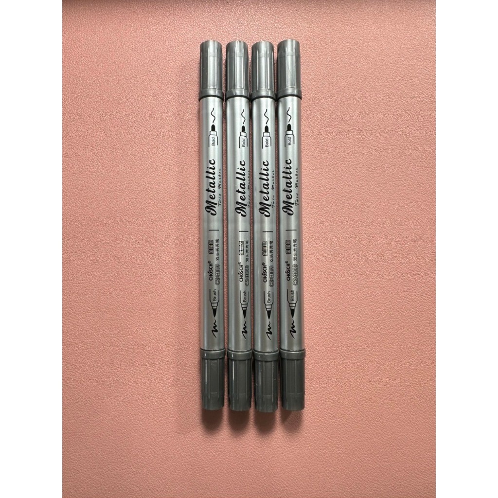 [ HÌNH THỰC TẾ ] Bút marker, bút dạ, bút nhũ Metallic Marker Chosch CS-H886 viết thiệp, vẽ trang trí sổ handmade DIY.