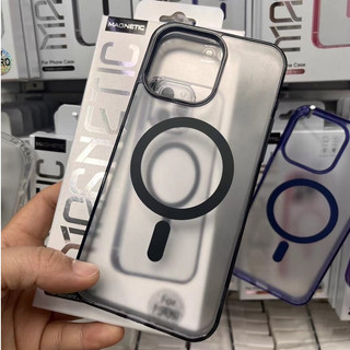 Ốp điện thoại mờ trong suốt từ tính tương thích cho iPhone 16 Pro MAX 15 14 13 12 11 Pro MAX 14 / 15 / 16 Plus 12 / 13mini XR XS MAX Có hộp đóng gói vỏ cứng chống rơi