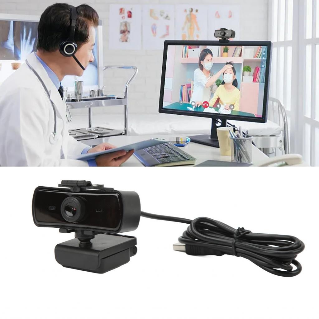 Webcam Yunseity có micrô 1440P HD USB Máy tính Web Camera 360° Xoay Tự ...