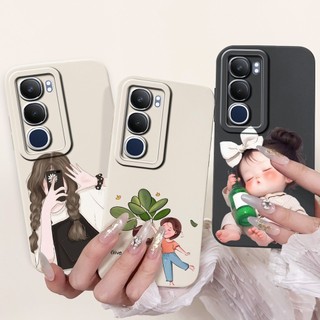 Vỏ Bảo Vệ Toàn Diện Cho Vivo Y19s 4G V2419 Vỏ Thỏ Dễ Thương Mèo Thú Cưng Hoạt Hình Silicon Mềm TPU Vỏ Điện Thoại Cho VivoY19s Capa