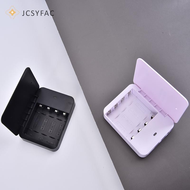 JCSYFAC Pin AA 4 Khe Cắm USB Ngoài Sạc AA Hộp Sạc Mới