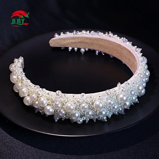 Phụ Kiện Tóc Handmade Bông Tai Đính Hạt Pha Lê Ngọc Trai Trang Trí Tóc Cho Nữ Tiệc Cưới