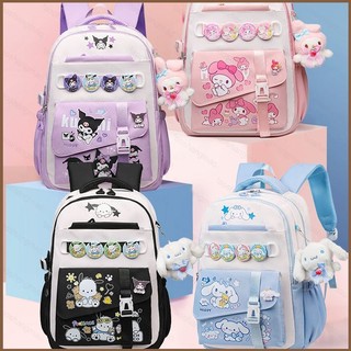 YT2 Sanrio Pochacco Kuromi Ba Lô Dung Tích Lớn In Nhẹ Thời Trang Nữ Hoạt Hình Túi Đi Học TY2