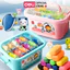 Bộ đất nặn 3D Deli 12/24 màu - Đất sét an toàn, không dính tay, màu sắc tươi sáng, bộ đồ chơi kèm phụ kiện khuôn