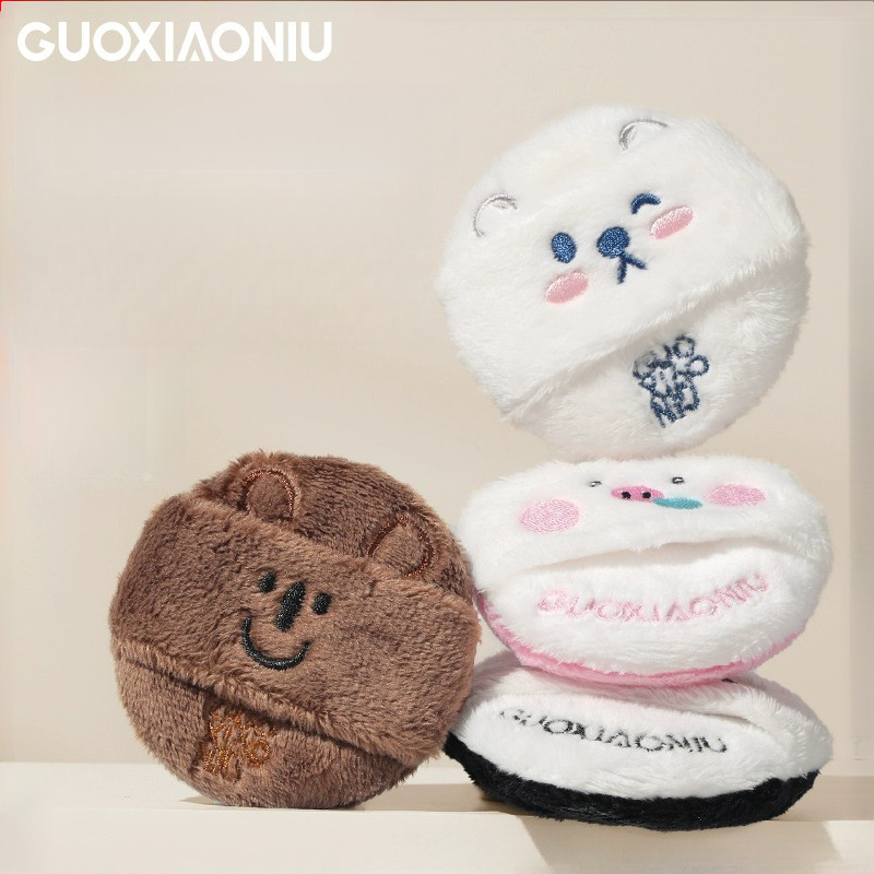 GUOXIAONIU Bông phấn động vật có cả dạng khô và ướt, không ăn bột M2G1