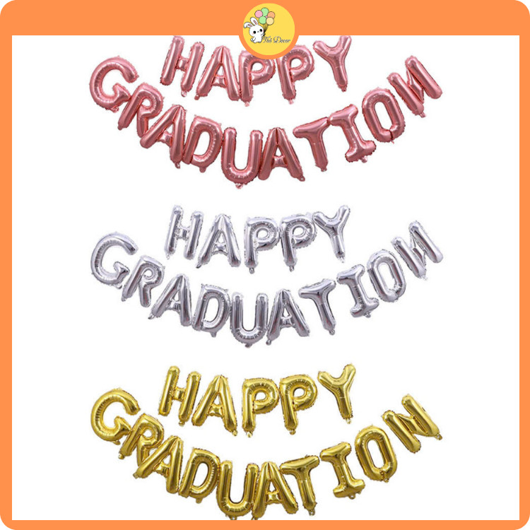 Bóng chữ Happy Graduation trang trí ngày lễ tốt nghiệp, chúc mừng tốt ...