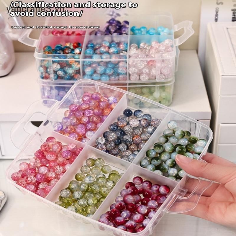 {YAN3} 1 / 2 / 3 / 4 Tầng Có Thể Điều Chỉnh Khe Cắm Ngăn Xếp Chồng Hộp Bảo Quản Bằng Nhựa Để Sắp Xếp Đồ Chơi Phụ Kiện Trang Sức {yancrane3.vn}
