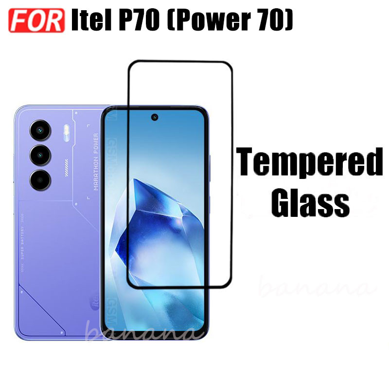 Ốp điện thoại di động chống rơi 3 TRONG 1 Itel P70 cho Itel Power 70 P65 P55 4G P55 5G Kính cường lực Phim + Phim ống kính