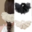 OXXGGKAO Dây Buộc Tóc Nữ Tính Thiết Kế Ruffle Đôi Váy Ba Lê Phong Cách Với Co Giãn Core Thời Trang Nữ Dây Buộc Tóc Tóc Dec