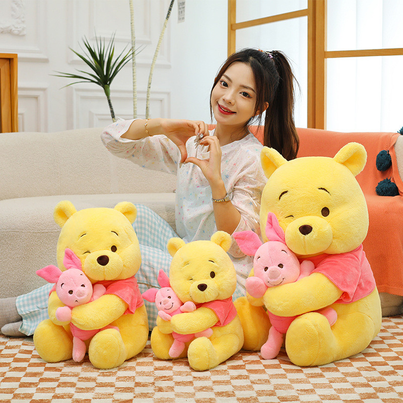 PS1 Winnie the pooh Sang Trọng Búp Bê Heo Con Sang Trọng Búp Bê Quà Tặng Cho Bé Gái Trang Trí Nhà Đồ Chơi Nhồi Bông Gối Đệm SP1