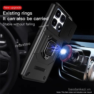 Ốp lưng cho Xiaomi14T Xiaomi 14T 13T Pro 14TPro Xiaomi14TPro 5G, ốp bảo vệ camera trượt đẩy, chống sốc, giá đỡ kim loại, ốp lưng cứng