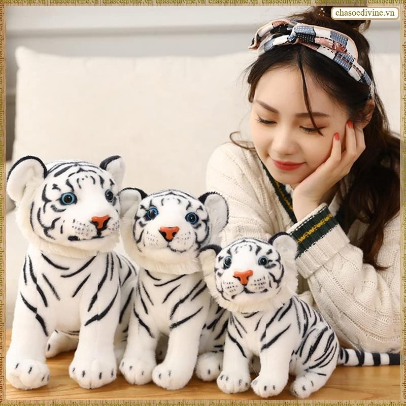 [K O G X] Đồ chơi nhồi bông thú nhồi bông sang trọng Đồ chơi động vật nhồi bông dễ thương và giống như thật cho trẻ em Màu vàng 27CM