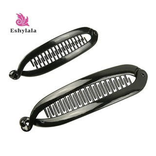 Thời Trang Hình Cá Vuốt Tóc Màu Trơn Đơn Giản Chuối Kẹp Tóc Dành Cho Nữ Bé Gái Sóng Lược Kẹp Tóc Kẹp Bện Kẹp [MỚI]