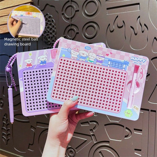Bảng vẽ bóng thép NEDFSQM, Đồ chơi vui nhộn Doodle Board Móc khóa, Hoạt hình dễ thương Câu đố phác thảo Pad Ba lô Móc chìa khóa cho ba lô