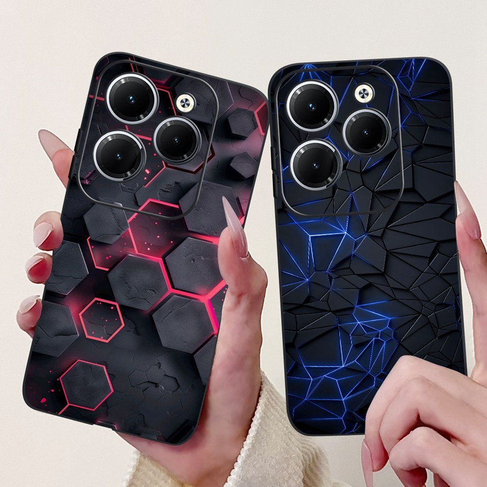 Ốp điện thoại Tecno Spark 20 Pro Spark 20C 20 Pro + Phong cách mát mẻ Vỏ điện thoại họa tiết rồng hổ màu đen silicon mềm Spark20 20Pro