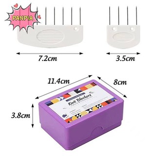 Bộ chặn đan PNPIA 20 chiếc Lược và chốt chặn đan bằng thép không gỉ với 2 kích cỡ khác nhau cho đồ dùng đan móc DIY Boutique