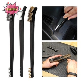Pnpia 3 / 4 / 7 Bộ Bàn Chải Dây Đôi Bằng Thép Kim Loại Đồng Nylon Làm Sạch Xe Đánh Bóng Rỉ Bàn Chải Làm Sạch Bàn Chải Boutique Cửa Sổ Dụng Cụ Vệ Sinh