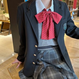 Quá Khổ Thắt Nơ Pre-Tied Chấm Bi Đỏ Thủy Tinh - Phụ Kiện Thời Trang Dành Cho Nữ