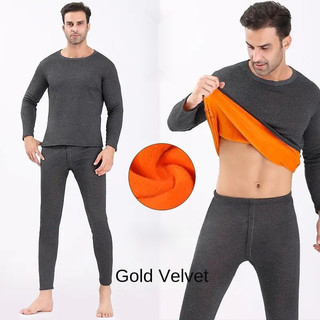 45-140kg Plus Size Nam Trượt Tuyết Du Lịch Mùa Đông Giữ Nhiệt Innerwear Bảo Vệ Lạnh Ấm Ngoài Trời Áo Tuyết + Bộ Quần