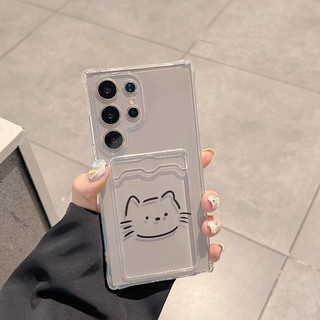 Phác Thảo Họa Tiết Động Vật Vỏ Chống Sốc Cho Samsung s25 s25plus ultra Case Girly S22 S22plus S23 S23Plus s23fe s24 s24plus s24ultra Ốp điện thoại
