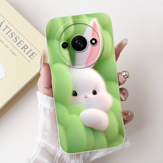 Ốp điện thoại silicon mềm bảo vệ ống kính Xiaomi Redmi A3 A3x hình chú thỏ Panda dễ thương RedmiA3 A 3 3X 4G