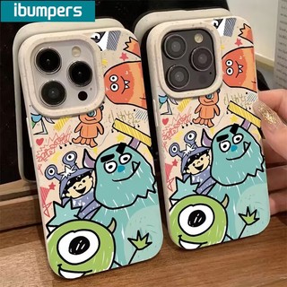 ibumpers Ốp Lưng iPhone Dễ Thương Họa Tiết Quái Vật Đại Học Ốp Điện Thoại Dày Dặn Silicon Mềm Chống Sốc Chống Bẩn Cho Iphone 16 15 14 12 13 11 Pro Max IP 7 8 Plus X XS XR