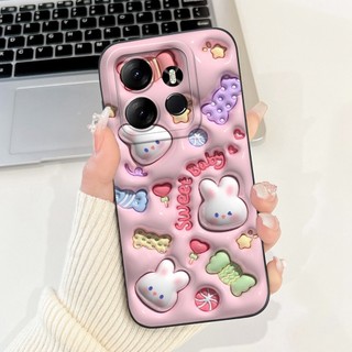 Dành Cho Tecno Spark Go 2023 Vỏ Pop 7 Pro Cover BF7n BF7 BF6 Vỏ Chống Sốc Thỏ Gấu Trúc Mềm Cho SparkGo 2023 Ốp Lưng