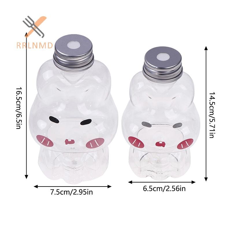 Rrlnmd Kawaii Sữa Bình Nước Trà Cà Phê, Cốc Nước Di Động, Chai Nước Trong Suốt Gia Đình, Bình Nước Dễ Thương Không Chứa BPA MỚI
