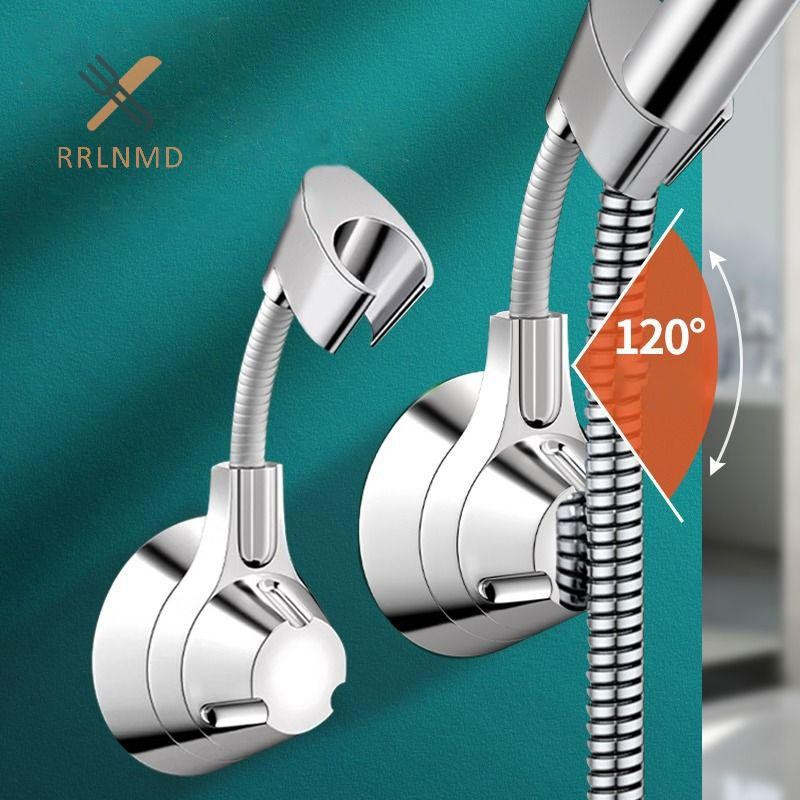 Rrlnmd Hút Cốc Tắm Có Thể Điều Chỉnh Đầu Tắm Giá Đỡ Vòi Phun Cầm Tay Giá Đỡ Đục Lỗ Nhiều Góc Xoay Vòi Hoa Sen MỚI