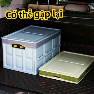 Hộp lưu trữ ô tô tại nhà ô tô đa năng đa năng hộp lưu trữ gia đình có thể gập lại hộp lưu trữ dự phòng ô tô lớn