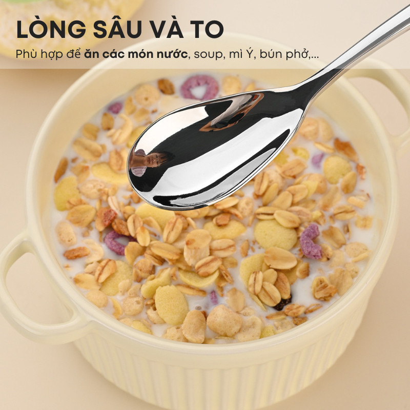 Bộ dao thìa (muỗng) nĩa inox 304 KooBee dùng cho khách sạn - Bộ dụng cụ bàn ăn MoonLight cao cấp sang trọng | 214