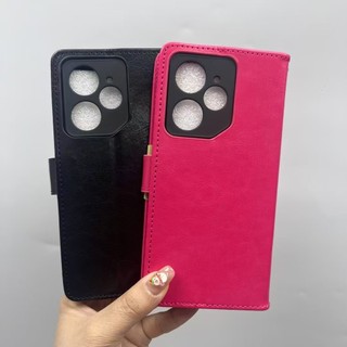 Vỏ Realme Neo7 RMX5060 Túi khóa có thể gập lại bằng da dành cho doanh nhân có dây ví và vỏ điện thoại