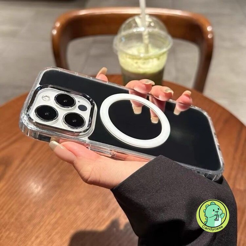 Ốp Gương Từ Tính Cho iPhone 16 Pro Max 16 15 14 Plus 13 12 11 Pro Max XR XS Max X 8 7 6 6s Plus SE 2022 2020 Ốp lưng Sạc Không Dây Trang Điểm Mềm Mại Dễ Thương