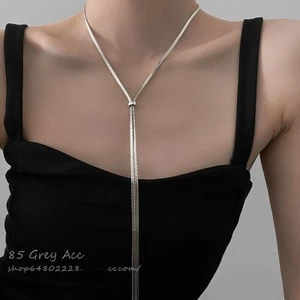 Vòng Cổ Kéo Siêu Dài Nữ Nhẹ Sang Trọng Cao Cấp Đơn Giản Phù Hợp Với Vòng Cổ