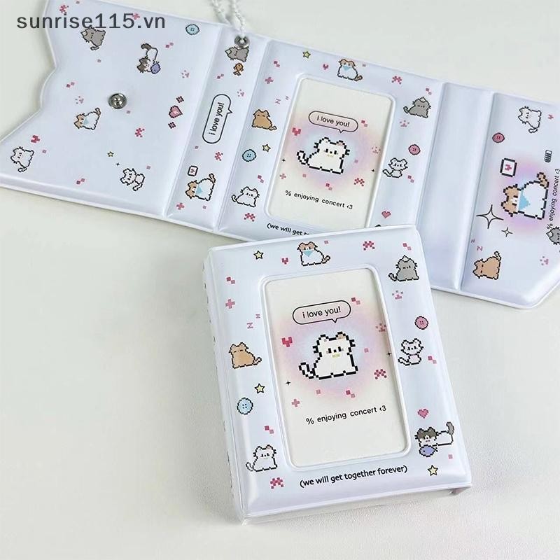 SSVN 3 Inch 40 Khe Cắm Thẻ Ảnh Đựng Thẻ Kpop Chất Kết Dính Thần Tượng Bưu Thiếp Lomo Card Album Ảnh Bộ Sưu Tập Thẻ Chất Kết Dính Photocards.