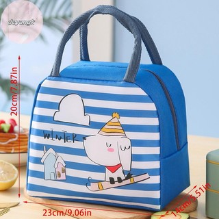 Deyangk Hoạt Hình Cách Nhiệt Hộp Cơm Trưa Túi Tote Cầm Tay Bento Túi Cách Nhiệt Ăn Trưa Lá Nhôm Dày Hộp Cơm Trưa Túi VN