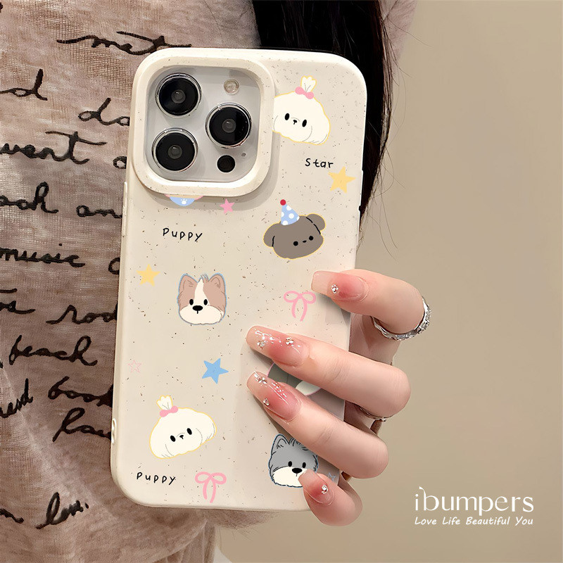ibumpers Ốp Điện Thoại iPhone Họa Tiết Động Vật Nơ Vui Nhộn Đơn Giản Cho IPhone 16 15 14 12 13 11 Pro Max IP 7 8 Plus X XS XR Ốp Lưng Ống Hút Lúa Mì Phân Hủy Thân Thiện Với Môi Trường