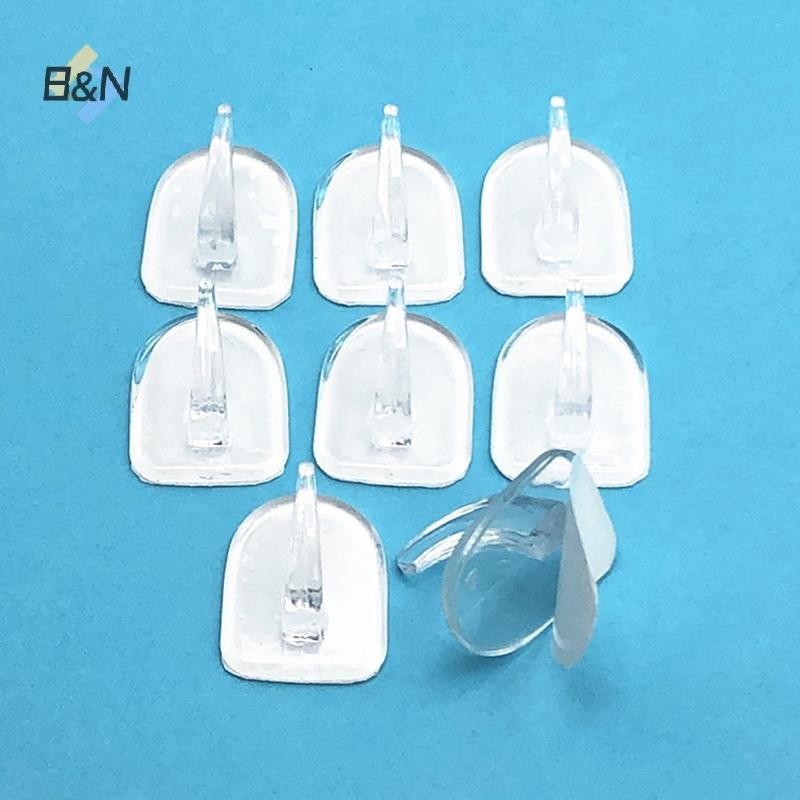 B & N 1 Cái Móc Cửa Dính Móc Treo Tường Trong Suốt Chống Trượt Traceless Hạng Nặng Dính Trên Móc Phòng Tắm Nhà Bếp Dán Tường.