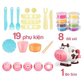 Đất Nặn An Toàn Cho Bé Tạo Hình Theo Khuôn Siêu Ngộ Nghĩnh – Đồ Chơi Đất Nặn Bò Sữa Cho Bé Vui Chơi Khám Phá