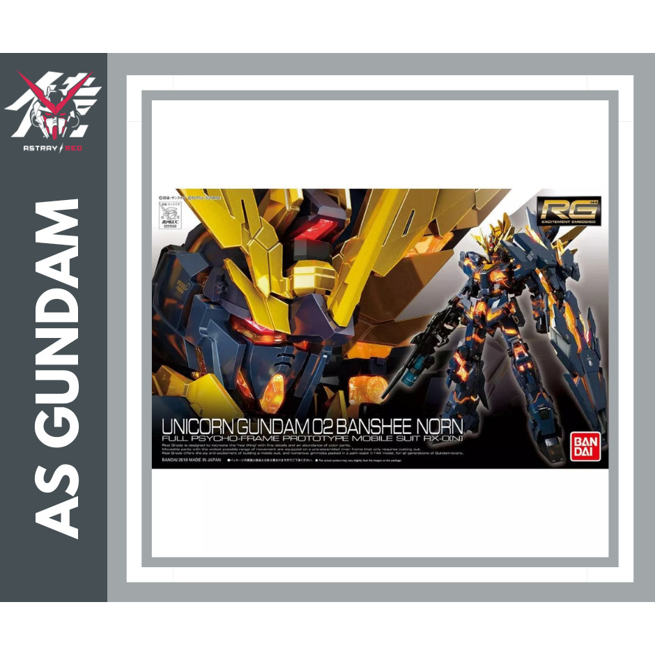 Mô hình lắp ráp RG Unicorn Gundam 02 Banshee Norn Bandai | Shopee Việt Nam