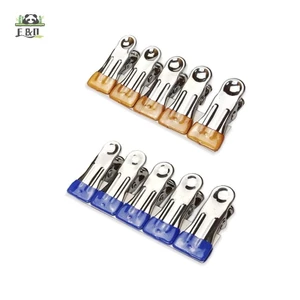 10 Chiếc Quần Áo Bằng Thép Không Gỉ Chốt Hộ Gia Đình Đa Năng Niêm Phong Kẹp Chống Gió Chống Trượt Dấu Vết Cố Định Kẹp Airing Kẹp Quần Áo EMKK