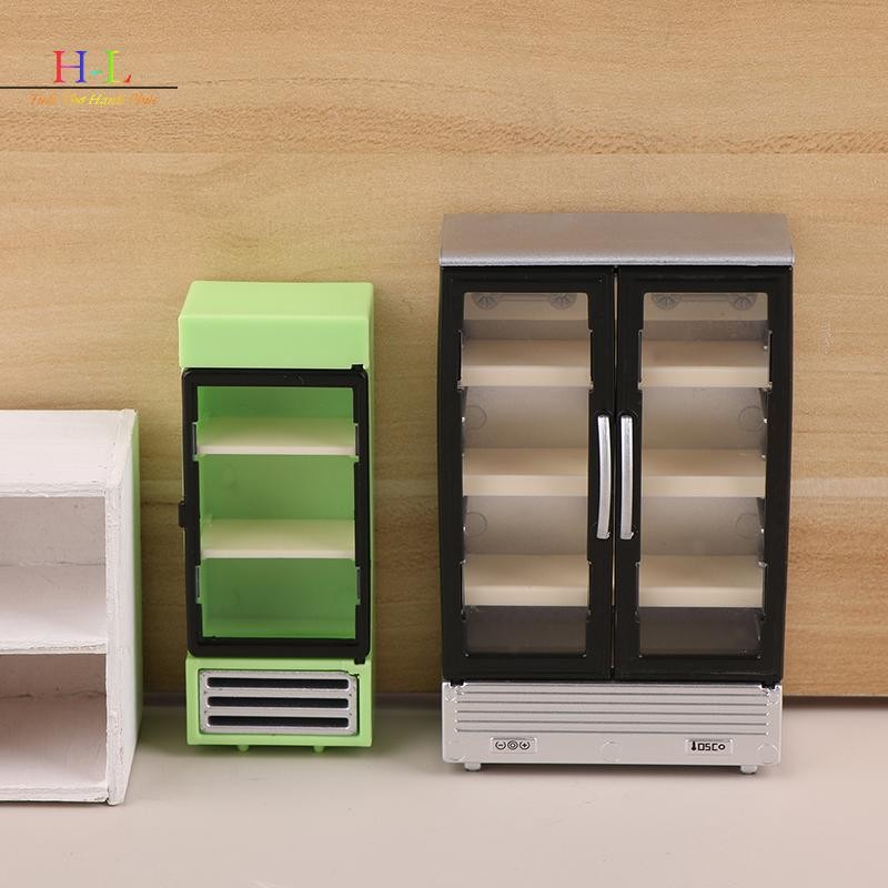[XZNZMM] 1 / 12 Nhà Búp Bê Mô Phỏng Tủ Lạnh Tủ Đông Mô Hình Nhà Búp Bê Nội Thất Phụ Kiện Búp Bê Đồ Chơi Trang Trí Nhà LMWU