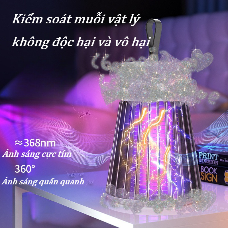 Đèn Bắt Muỗi mini,Đèn Bắt Muỗi Rạng Đông,Thu Hút Diệt Đuổi Côn Trùng, Hiệu Quả Không Độc Hại