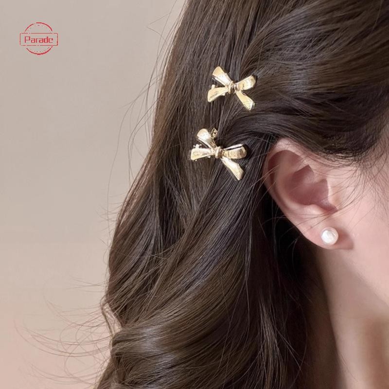Diễu Hành 6 Miếng Kẹp Tóc Nơ Vàng Mới Cho Nữ, Cô Gái Ngọt Ngào Và Thoáng Mát Kẹp Tóc Và Phụ Kiện Tóc VN